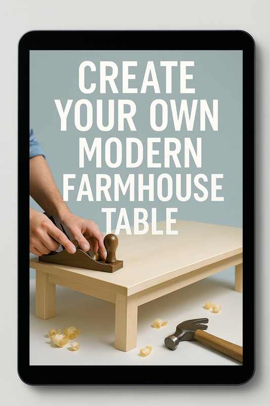 Easy Assembly: Build your Modern Farmhouse Table